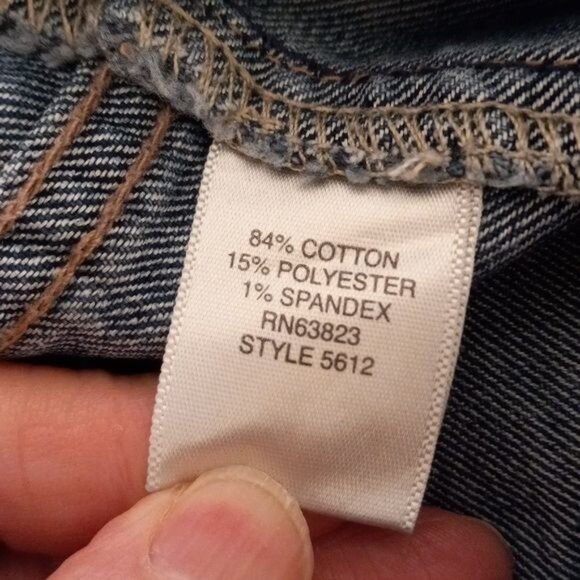 Christopher & Banks Size 8 Womens Jeans Stretch Blue Denim Bootcut Dark Wash - Picture 11 of 12